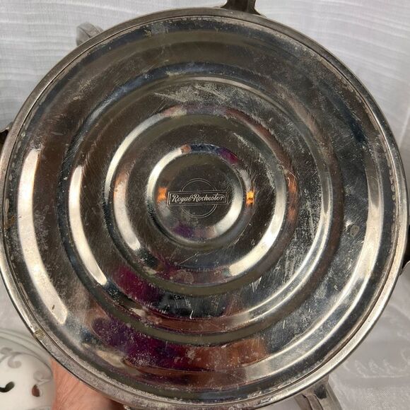 Vintage Royal Rochester Silver Plate with Boda Nova Casserole Dish - Picture 6 of 13